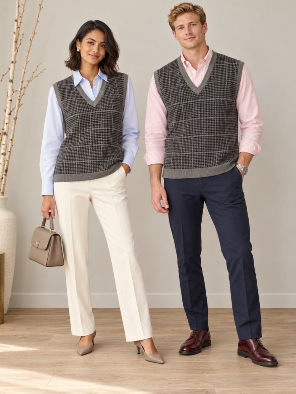 Unisex Dockers graphite men or women's sweater vest SZ L